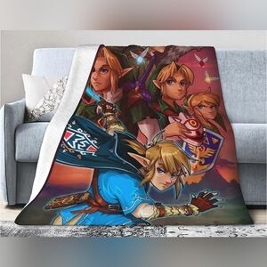 Anime The Anime Legend of Zelda Soft Comfy Warm Throw blanket  50x60